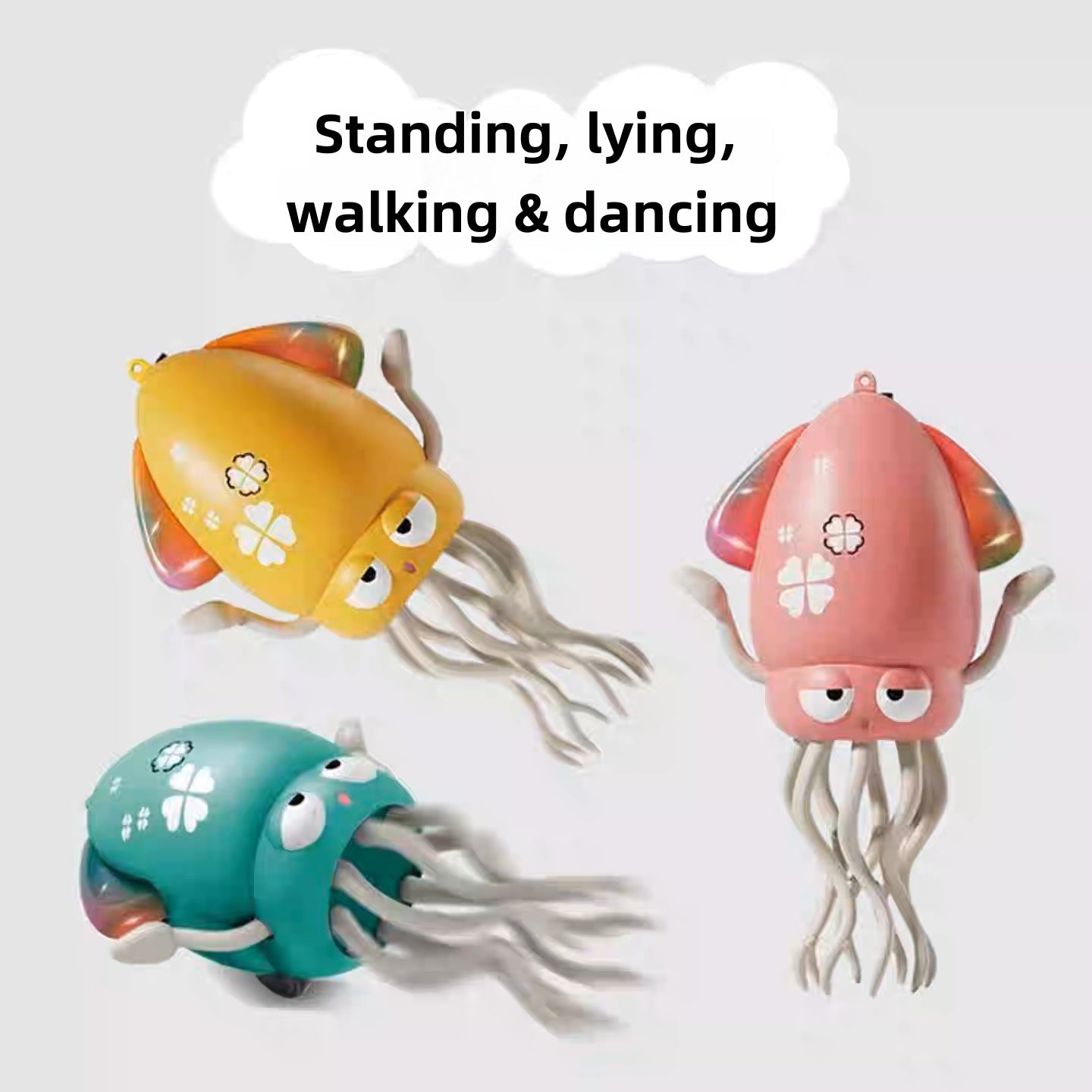 Dancing Squid & Jellyfish A4