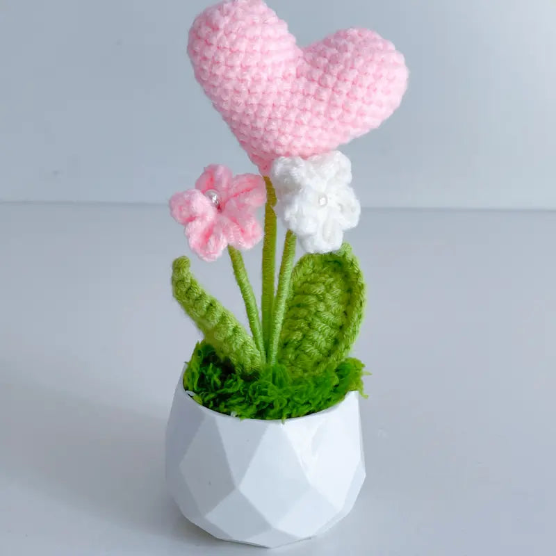Handcrafted Crochet Flower Planter A17