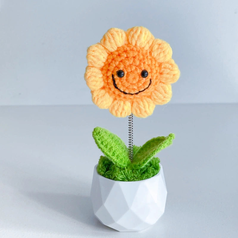 Handcrafted Crochet Flower Planter A26