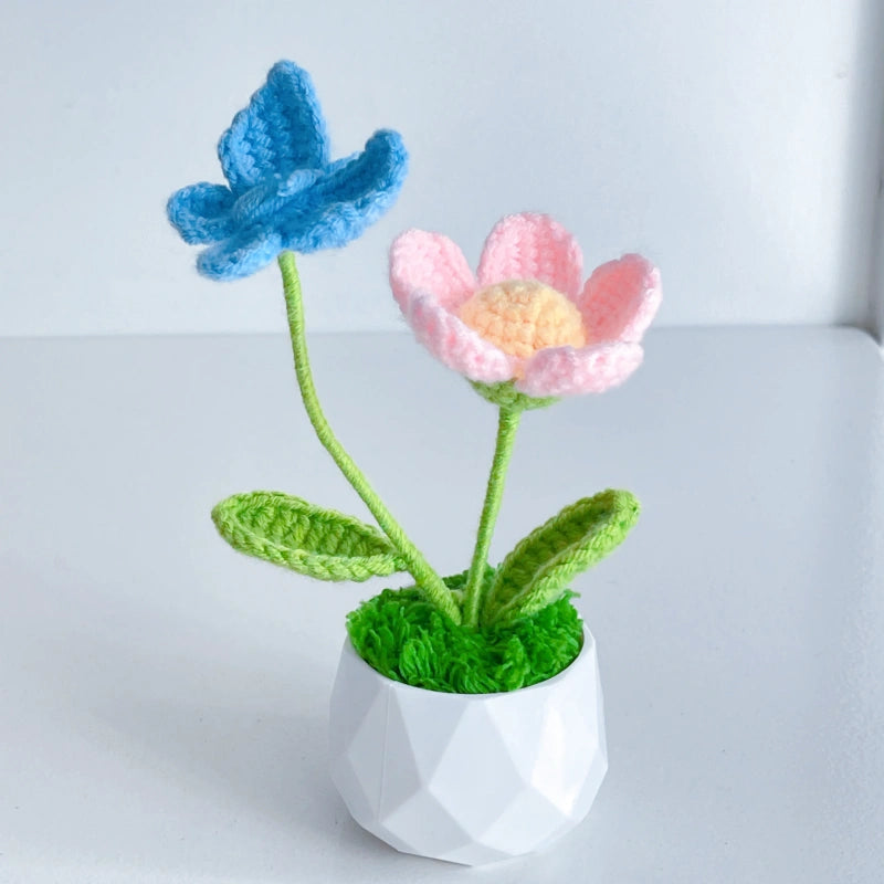 Handcrafted Crochet Flower Planter A28
