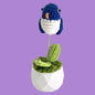 Handcrafted Crochet Bird Flower Planter A11