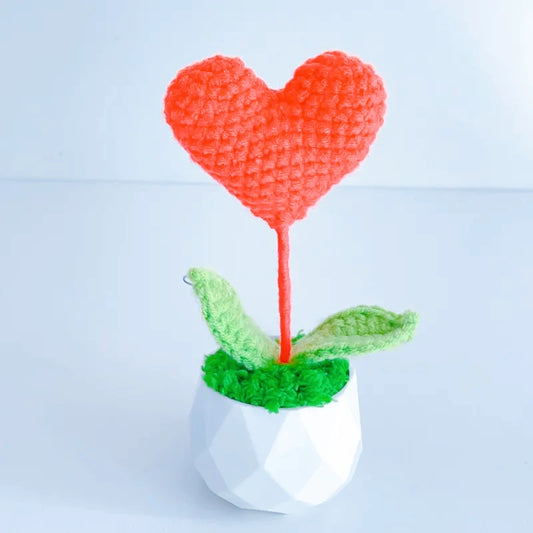Handcrafted Crocher Flower Planter A16