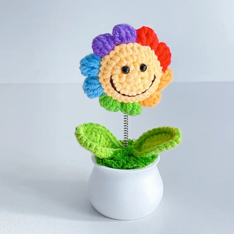 Handcrafted Crochet Flower Planter A26