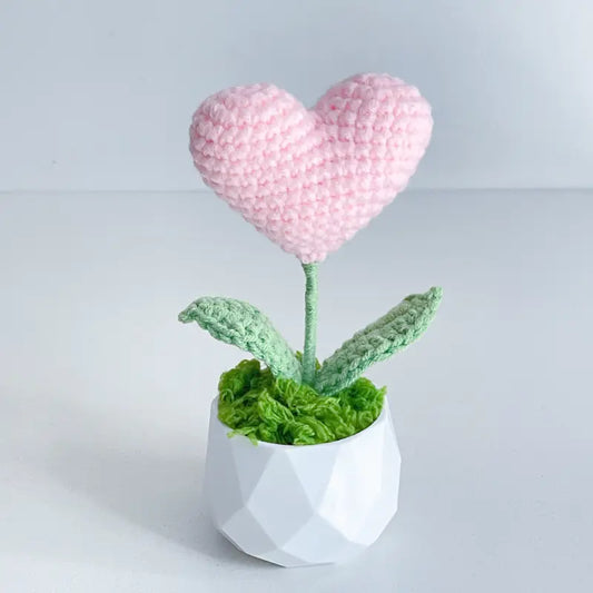 Handcrafted Crocher Flower Planter A16