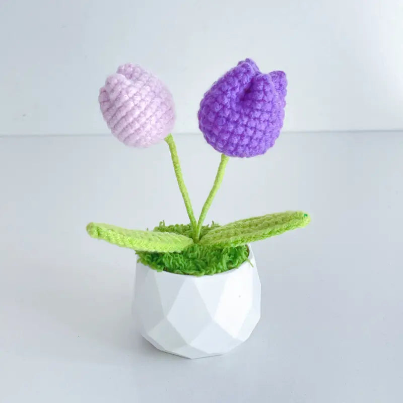 Handcrafted Crochet Flower Planter A18