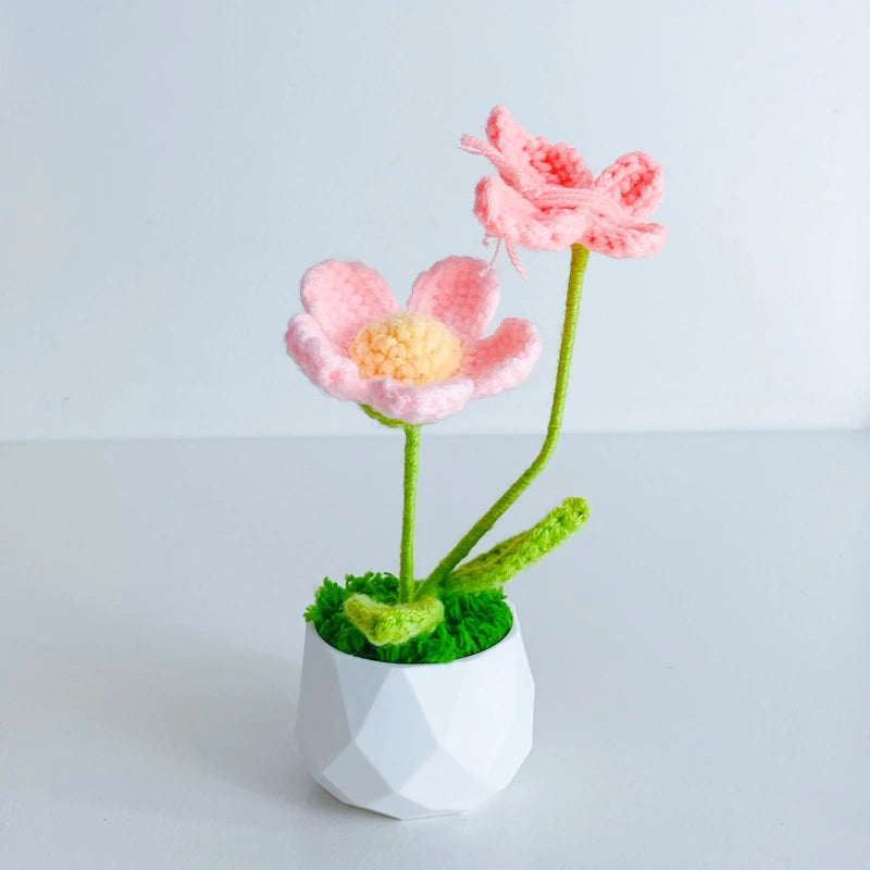 Handcrafted Crochet Flower Planter A28