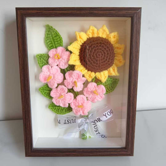 Everlasting Crochet Flower-Sunflower frame